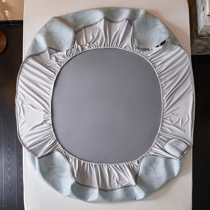 91家纺网 家纺一手货源 找家纺 （总）千朵森 2025新款冰岛冰感丝床笠款凉席三件套-风格二