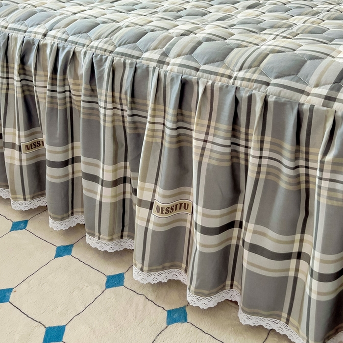 91家纺网 家纺一手货源 找家纺 情煊家纺 2025新款全棉印花小清新夹棉枕套 伯格灰