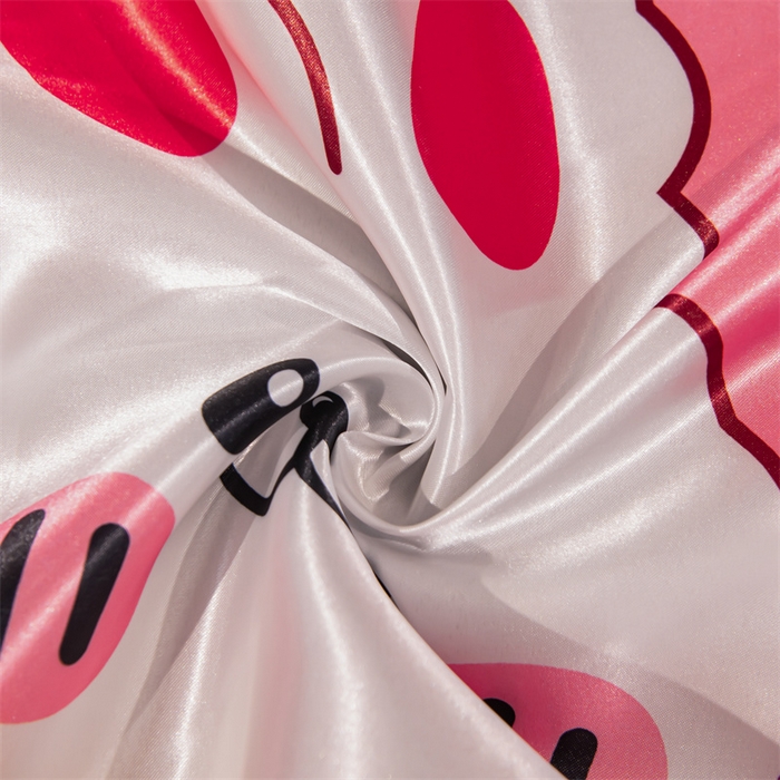 91家纺网 家纺一手货源 找家纺 梦舒羽 2025新款可水洗冰丝双人枕套凉爽情侣枕头套枕芯套 乖萌兔