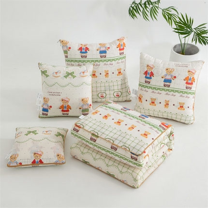 91家纺网 家纺一手货源 找家纺 （总）照世家纺 2025新款全棉印花抗菌棉抱枕被