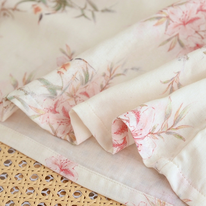 91家纺网 家纺一手货源 找家纺 洛兰沙家居馆【只代发】【只代发】 2025新款国风竹纤维鸟语花香春夏女睡衣大码长袖长裤自带凉感休闲套装 ls1309