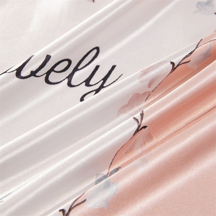 91家纺网 家纺一手货源 找家纺 梦舒羽 2025新款可水洗冰丝双人枕套凉爽情侣枕头套枕芯套 花曳