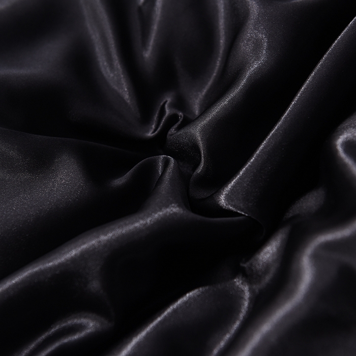 91家纺网 家纺一手货源 找家纺 经年 2025年特价款丝绸水洗冰丝四件套-单床单 直播爆款 黑色