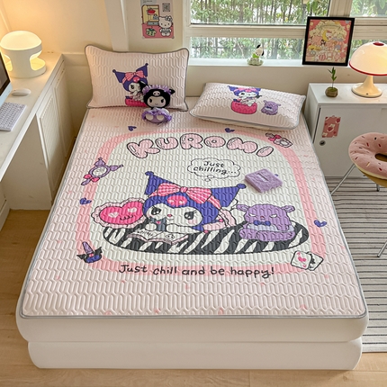 金爱家 2025新款正版三丽鸥凉感乳胶凉席 贪玩库洛米