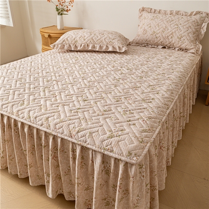 91家纺网 家纺一手货源 找家纺 （总）屹成家纺 2025新款水洗泡泡棉床裙