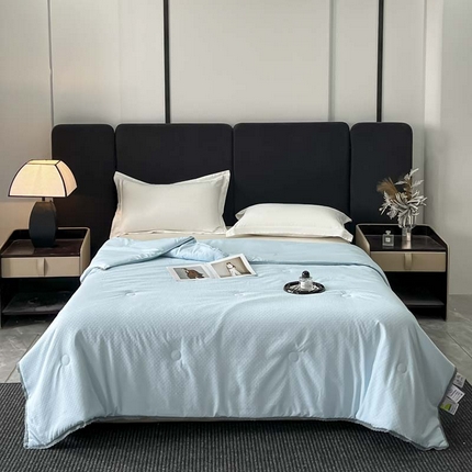 91家纺网 家纺一手货源 找家纺 （总）鑫琪莱 2025新款提花花边大豆夏被夏凉被空调被