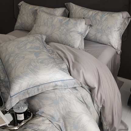 金奇达2025新款【盛夏流年】-茧养莱赛尔四件套（标准号全网控价（折后券后）不低于258元） 圣戈尔