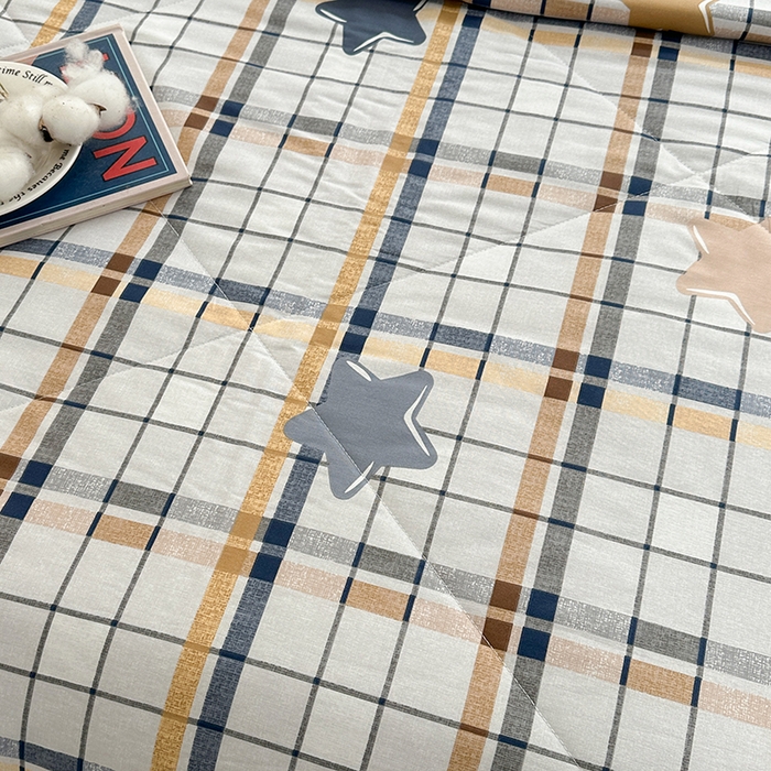 91家纺网 家纺一手货源 找家纺 欧夏家纺 2025新款里外全棉印花夏被100%新疆棉花 格调