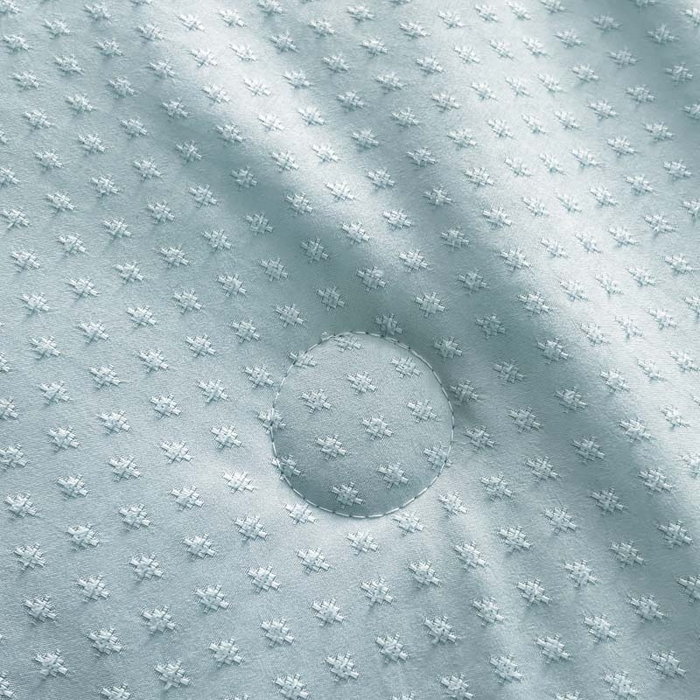 91家纺网 家纺一手货源 找家纺 鑫琪莱 2025新款提花花边大豆夏被夏凉被空调被 星海-蓝