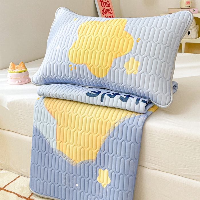 91家纺网 家纺一手货源 找家纺 川悦生活 2025新款大阪凉感丝凉席 星海