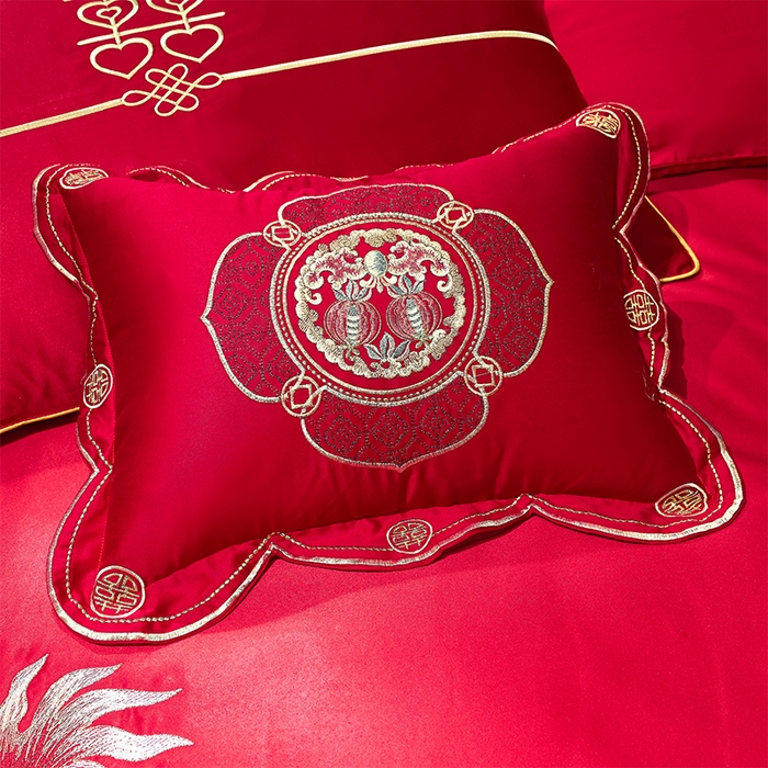 91家纺网 家纺一手货源 找家纺 甜咪咪婚庆 2025新款纯棉全棉面料刺绣结婚 婚庆 四件套 多件套  小红书推荐热款 龙凤添喜