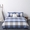 91家纺网 家纺一手货源 找家纺 玖弘家居 2025新款水洗棉单被套 蓝大格
