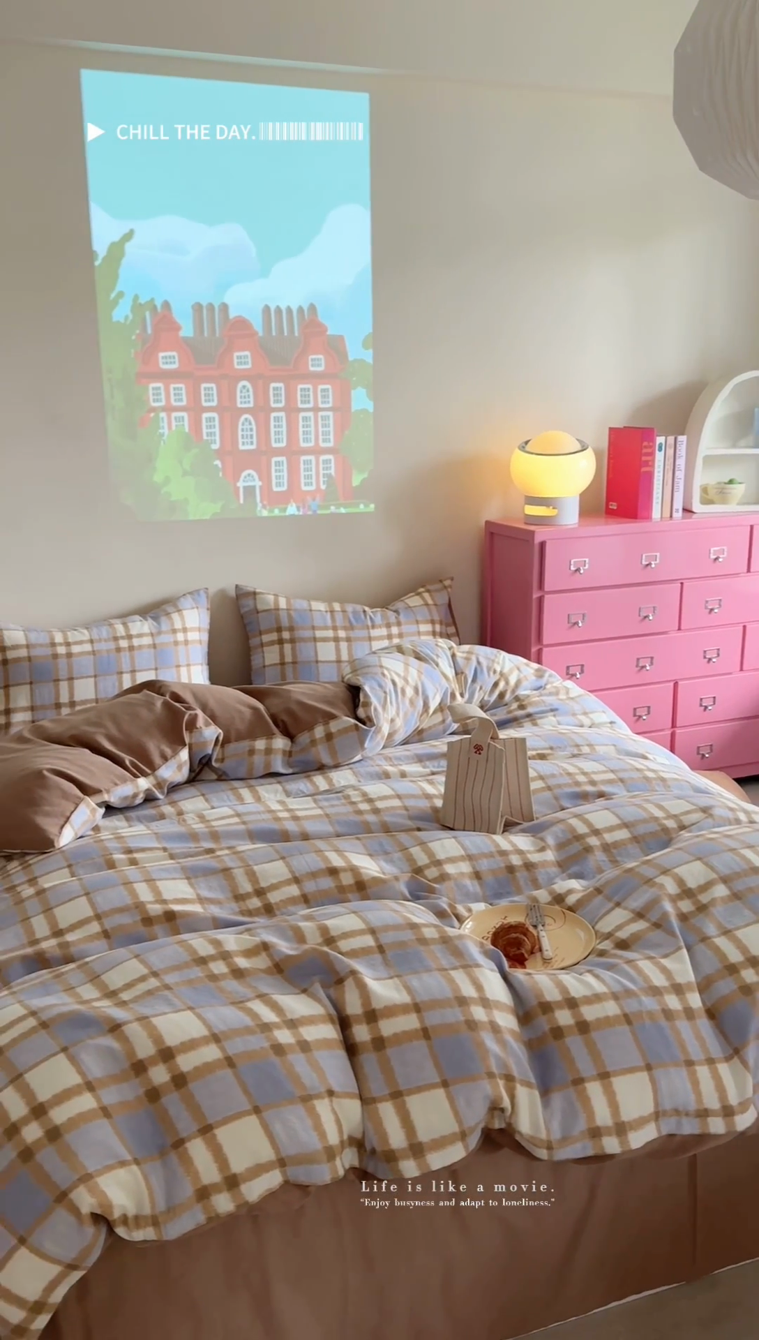 91家纺网 家纺一手货源 找家纺 2025新款全棉有氧双层纱四件套-简约系列 格调-蓝