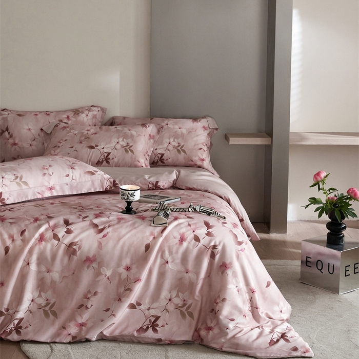 91家纺网 家纺一手货源 找家纺 金奇达2025新款【艺术花卉】-茧养莱赛尔四件套（标准号全网控价（折后券后）不低于228元） 娜塔莎