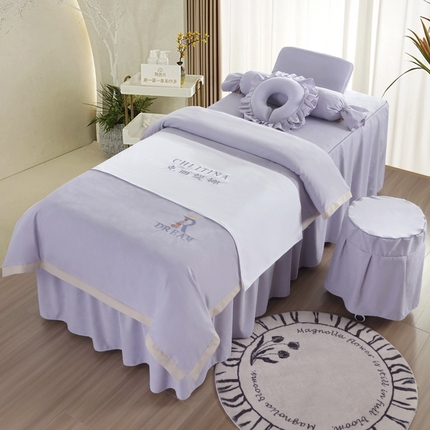 91家纺网 家纺一手货源 找家纺 （总）千姿坊美 容床罩 2025新款美 容床罩冬被蜜桃绒刺绣四件套