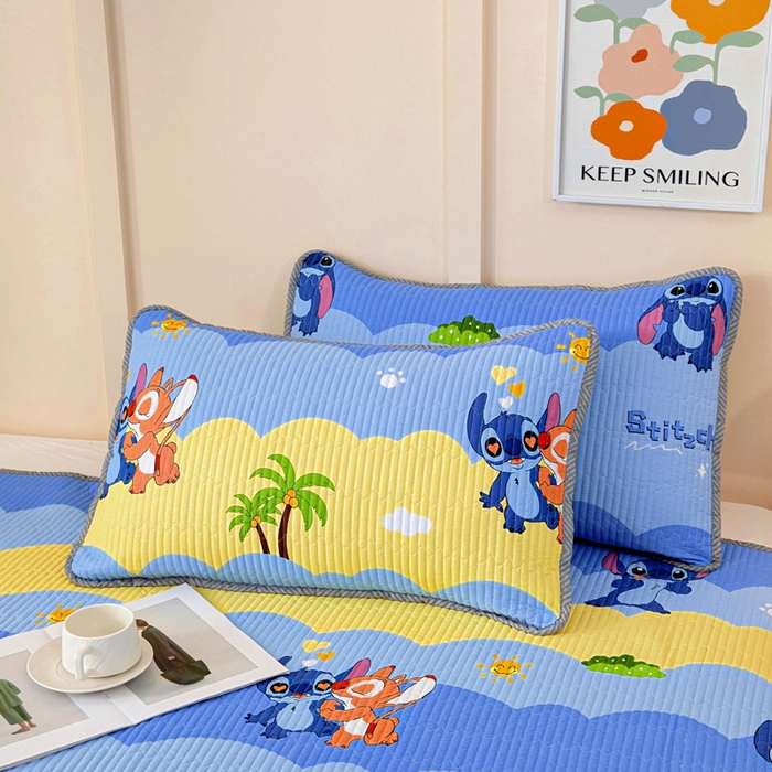 91家纺网 家纺一手货源 找家纺 情煊家纺 2025新款双面全棉夹棉枕套 史迪仔