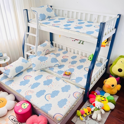 小虾米 2025乳胶凉席上下床床笠 七彩云朵