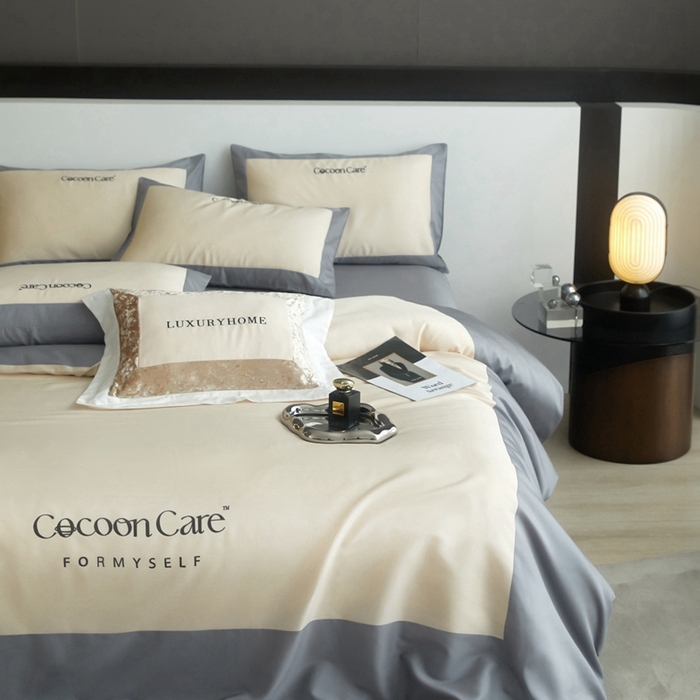 91家纺网 家纺一手货源 找家纺 金奇达2025新款【洛伊】-茧养莱赛尔四件套（标准号全网控价（折后券后）不低于258元） 洛伊-战舰兰