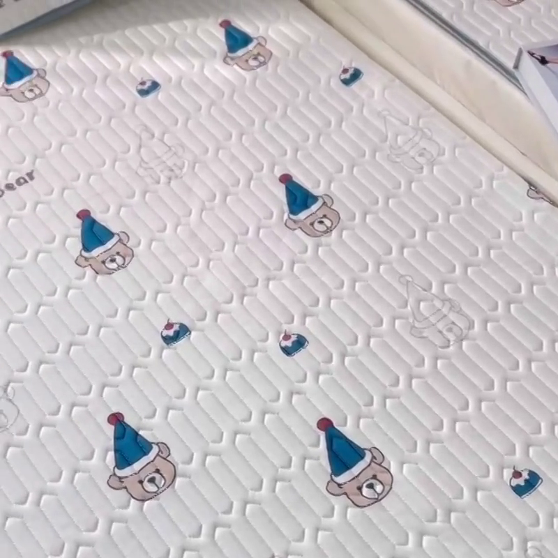 91家纺网 家纺一手货源 找家纺 小虾米 2025乳胶凉席上下床床笠 圣诞小熊