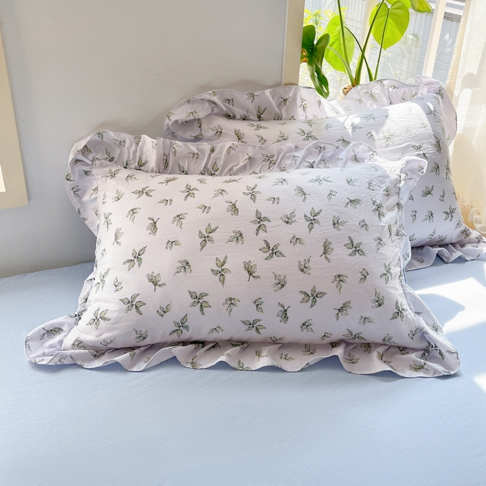 91家纺网 家纺一手货源 找家纺 雨帆家纺2025新款水洗棉印花四件套 夏日风情