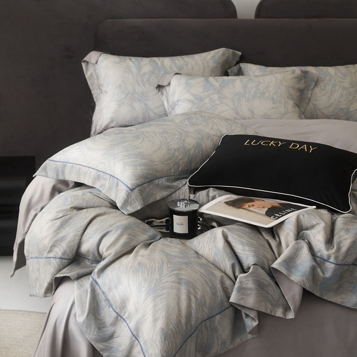 91家纺网 家纺一手货源 找家纺 金奇达2025新款【盛夏流年】-茧养莱赛尔四件套（标准号全网控价（折后券后）不低于258元） 圣戈尔