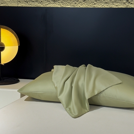 91家纺网 家纺一手货源 找家纺 （总）氧家2025新款60s贡缎长绒棉纯色随心配系列-单枕套
