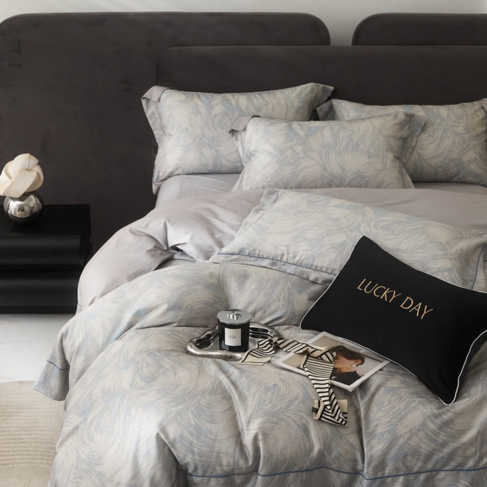 91家纺网 家纺一手货源 找家纺 金奇达2025新款【盛夏流年】-茧养莱赛尔四件套（标准号全网控价（折后券后）不低于258元） 圣戈尔