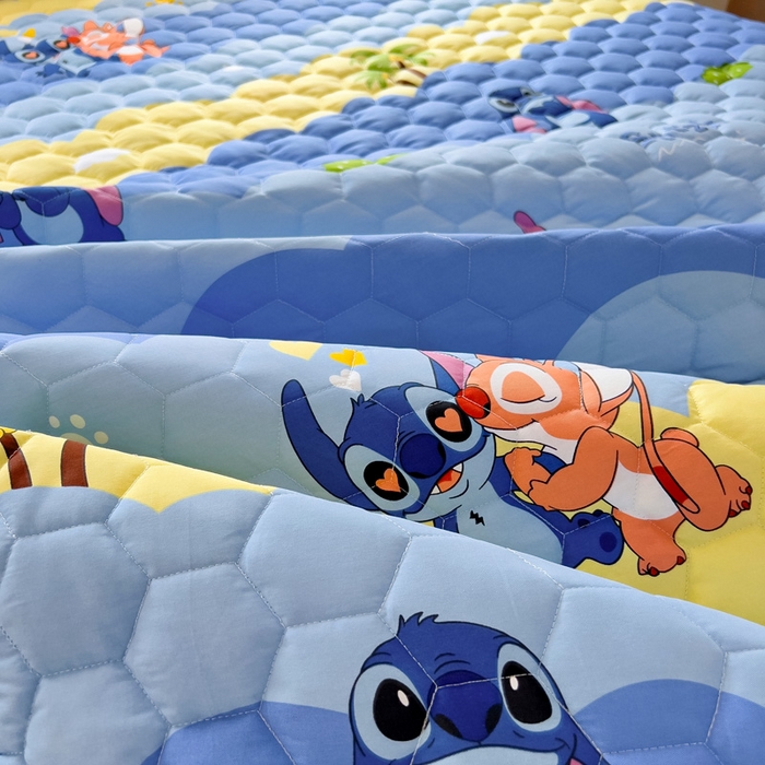 91家纺网 家纺一手货源 找家纺 情煊家纺 2025新款全棉印花小清新夹棉枕套 史迪仔