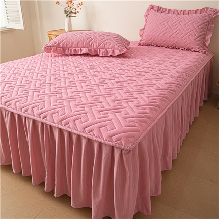 （总）屹成家纺 2025新款水洗泡泡棉床裙
