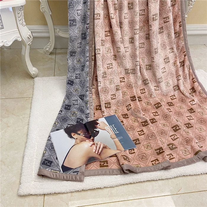 91家纺网 家纺一手货源 找家纺 卡奥2025AB版云貂绒毛毯直播爆款法莱绒休闲盖毯沙发毯午睡毯空调毯子 粉格瑞