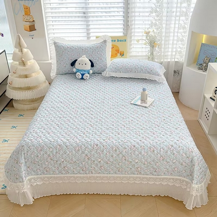 91家纺网 家纺一手货源 找家纺 （总）冬然 2025新款全棉床盖纯棉床盖夹棉床单全棉床单纯棉床单