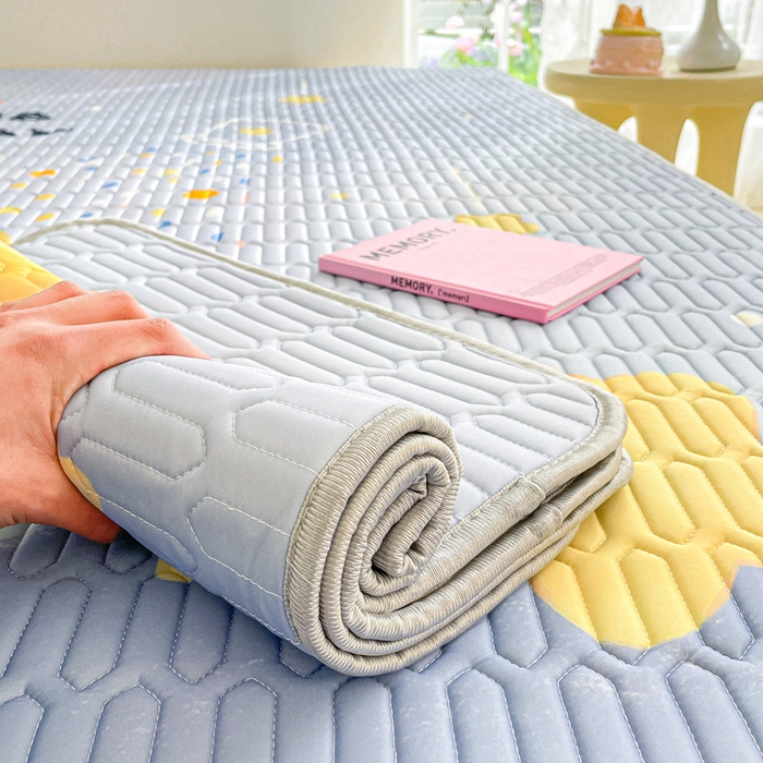 91家纺网 家纺一手货源 找家纺 川悦生活 2025新款大阪凉感丝凉席 星海