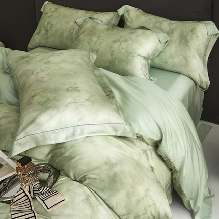 91家纺网 家纺一手货源 找家纺 （总）金奇达2025新款【盛夏流年】-茧养莱赛尔四件套（标准号全网控价（折后券后）不低于258元）