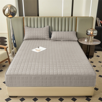 91家纺网 家纺一手货源 找家纺 （总）欧邦 2025新款水洗原棉六面全包夹棉床笠