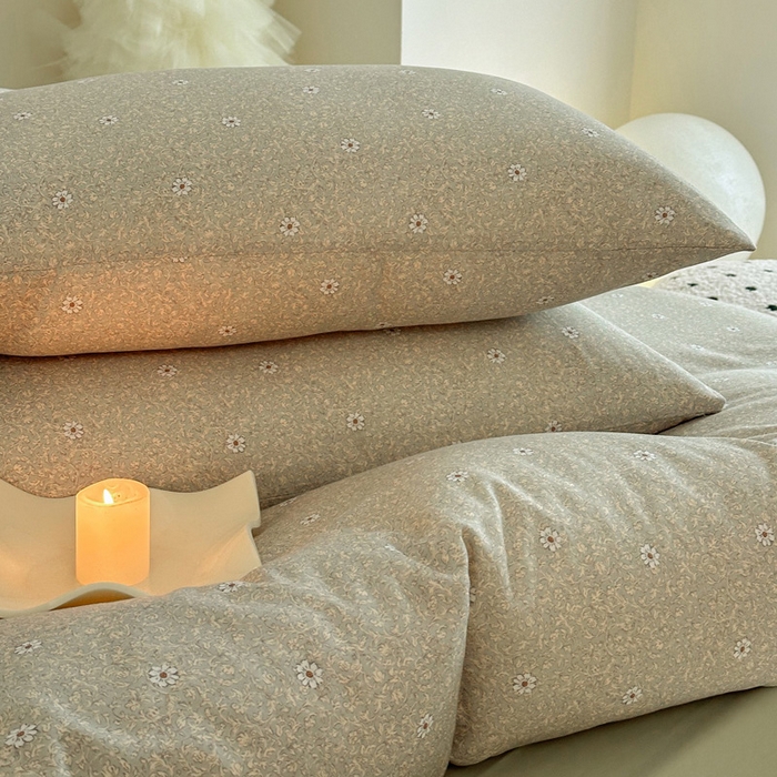 91家纺网 家纺一手货源 找家纺 塞纳 2026新款.全棉有氧双层纱四件套-场景一 流薇纱-绿