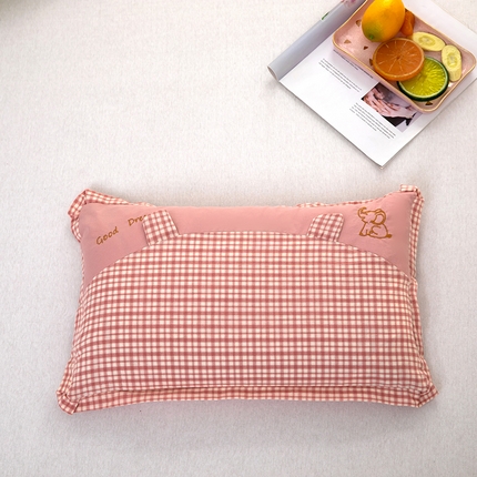 九州枕芯2025新款可爱小象儿童枕 枕头枕芯 粉色30*50cm/只（羽丝棉）