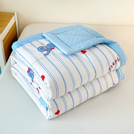 壹张床 2025新款A类水洗棉3D豆豆夏被子被芯（提供买家秀） 卢比小象