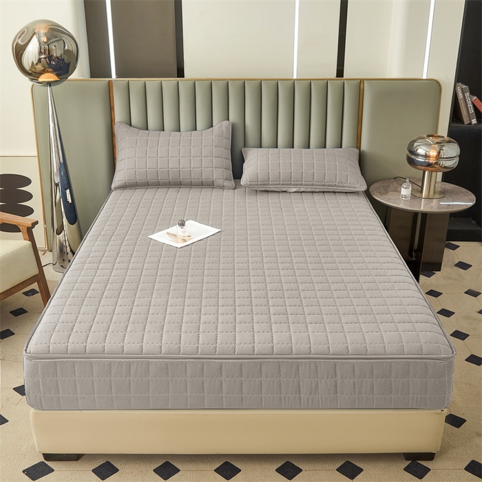 91家纺网 家纺一手货源 找家纺 （总）欧邦 2025新款水洗原棉六面全包夹棉床笠