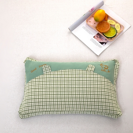 九州枕芯2025新款可爱小象儿童枕 枕头枕芯 蓝色30*50cm/只（纯荞麦）