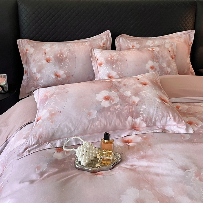 91家纺网 家纺一手货源 找家纺 金纱玉纺家纺 2025新款全棉13376数码印花四件套（礼盒包装）274A2