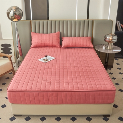 91家纺网 家纺一手货源 找家纺 （总）欧邦 2025新款水洗原棉六面全包夹棉床笠