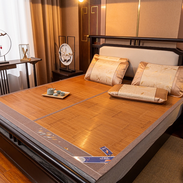 91家纺网 家纺一手货源 找家纺 （总）新月家纺（锦威郎） 2025新款2.6对节双面席冰丝竹席