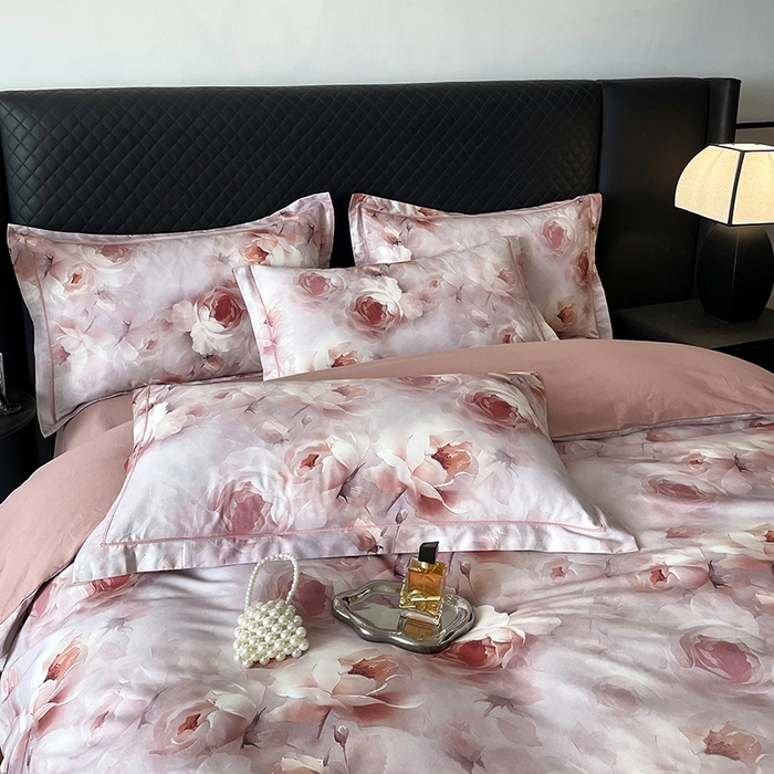 91家纺网 家纺一手货源 找家纺 金纱玉纺家纺 2025新款全棉13376数码印花四件套（礼盒包装）432A3