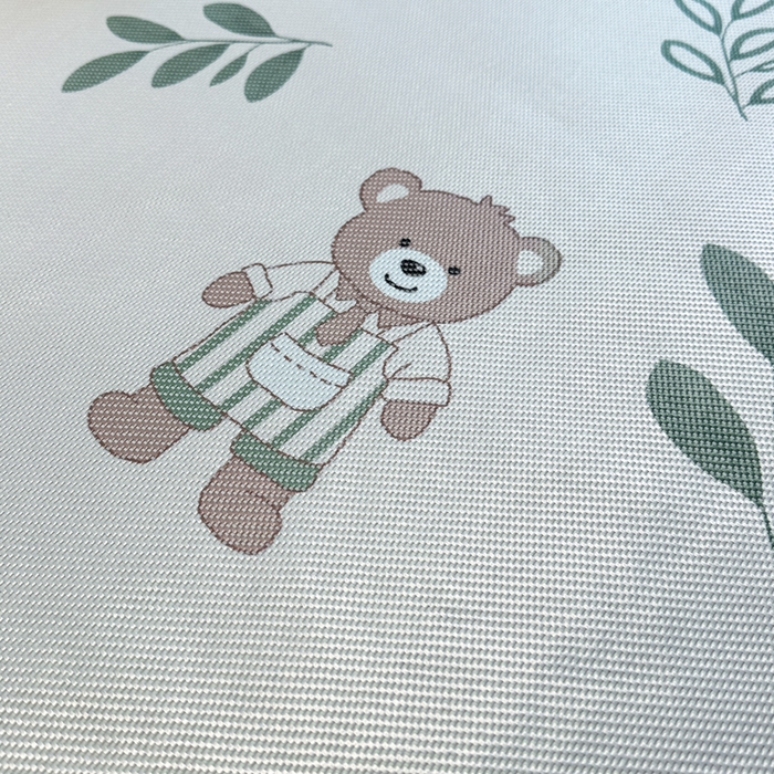 91家纺网 家纺一手货源 找家纺 席佬大 2025新款高克重卡通数码印花冰藤席床席床笠款 从林熊-平铺款-平铺款