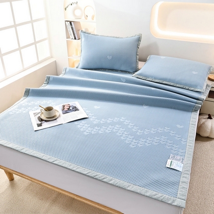 91家纺网 家纺一手货源 找家纺 （总）新月家纺（锦威郎） 2025新款凉爽亲肤冰豆豆条席