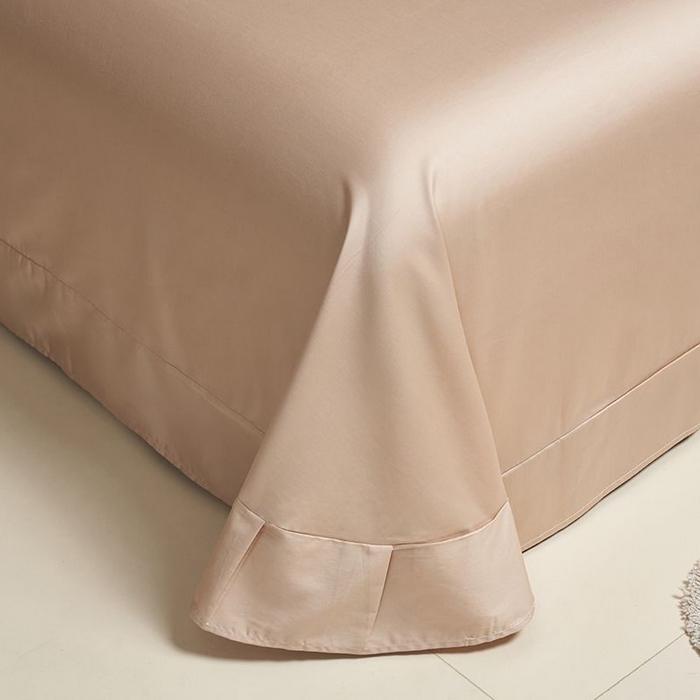 91家纺网 家纺一手货源 找家纺 暖芯家纺 2025新款60S黑标全棉四件套 奶咖杏