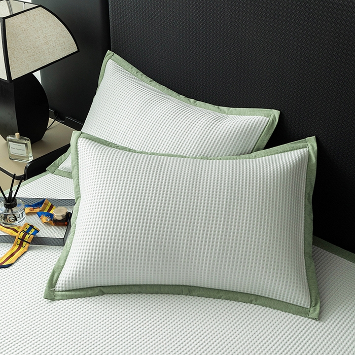 91家纺网 家纺一手货源 找家纺 安哆啦家纺 2025新款480克高端PE冰豆豆软凉席 华夫格-温柔白