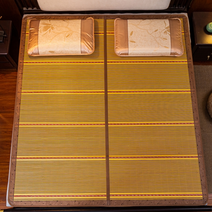 91家纺网 家纺一手货源 找家纺 （总）2025新款金砖木纹席-黄金海岸