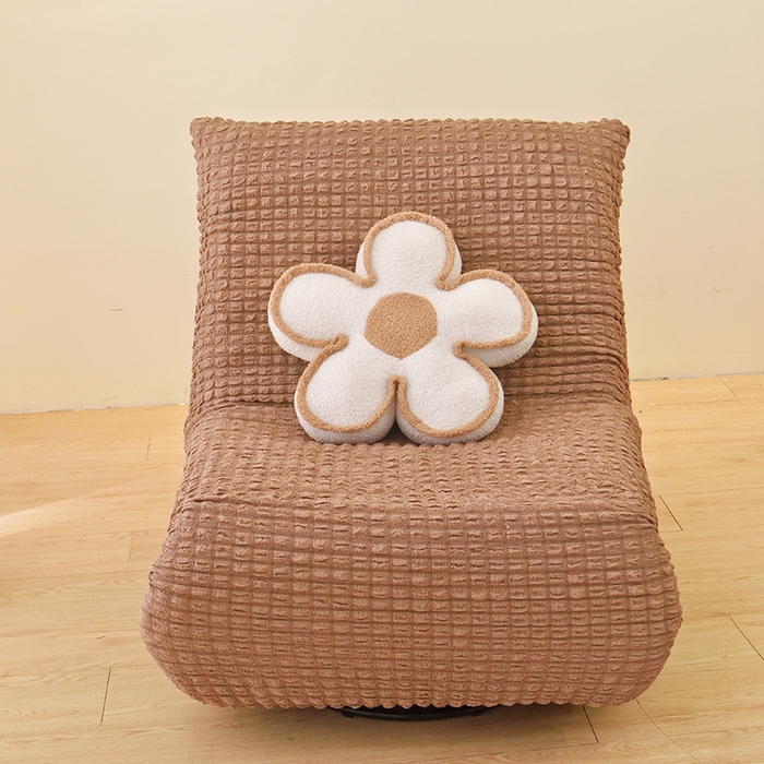 91家纺网 家纺一手货源 找家纺 启博家纺 2025新款泡泡纱功能款毛毛虫沙发套 驼色