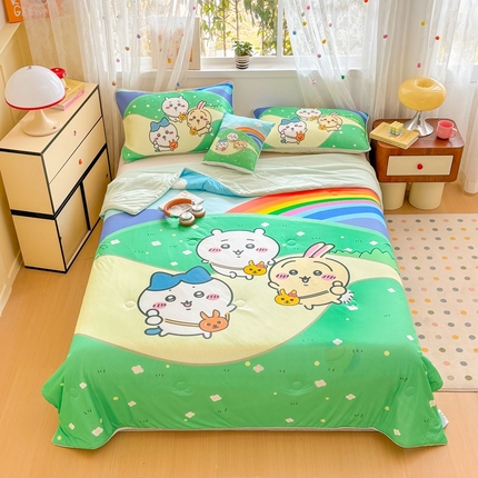 91家纺网 家纺一手货源 找家纺 （总）ds生活馆 2025新款A类大版卡通凉感丝夏被